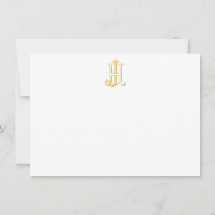 HJ Monogram ou JH Monogram Cartes pour notes