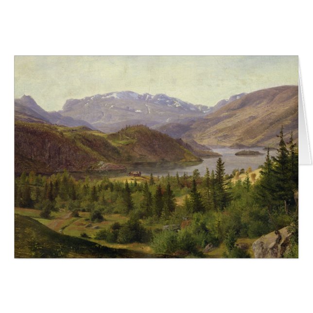 Hjelle dans Valders, fjord de tuile, 1835 (Devant horizontal)