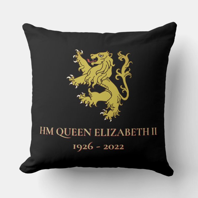 HM Queen Elizabeth II Coussin commémoratif (Recto)