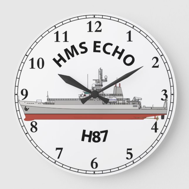 HMS ECHO - ECHO CLASS - H87 GRANDE HORLOGE (Recto)