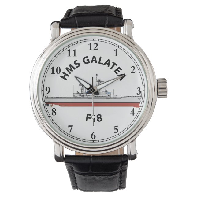 HMS GALATEA - F18 - MONTRE D'ORIGINE DE LEANDER (devant)