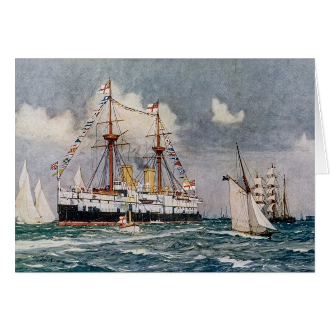 HMS inflexible en fer cuirassé 1876 (Devant horizontal)