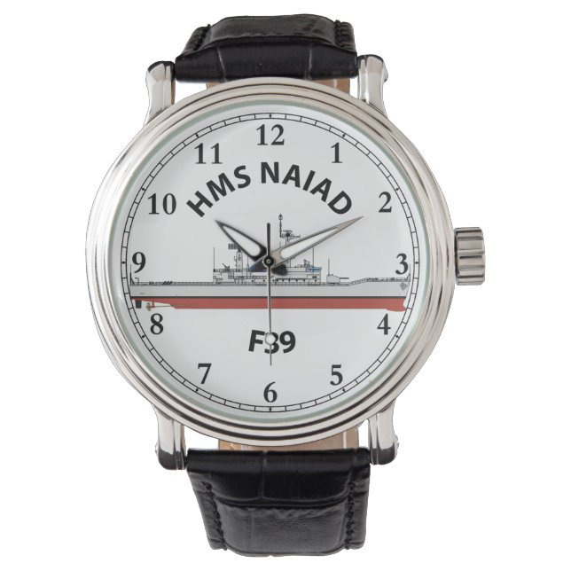 HMS NAIAD - F39 - MONTRE D'ORIGINE DE LEANDER (devant)