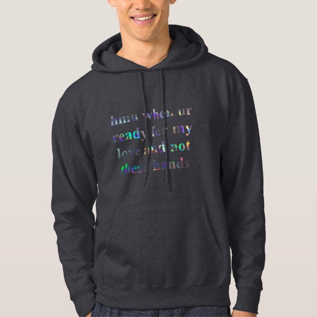 hmu sweat - shirt à capuche capuchon sweatshirt (Devant)