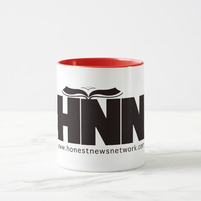 HNN Mug blanche, noire et rouge (Centre)