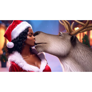 HO HO - Carte de voeux de Noël pliée