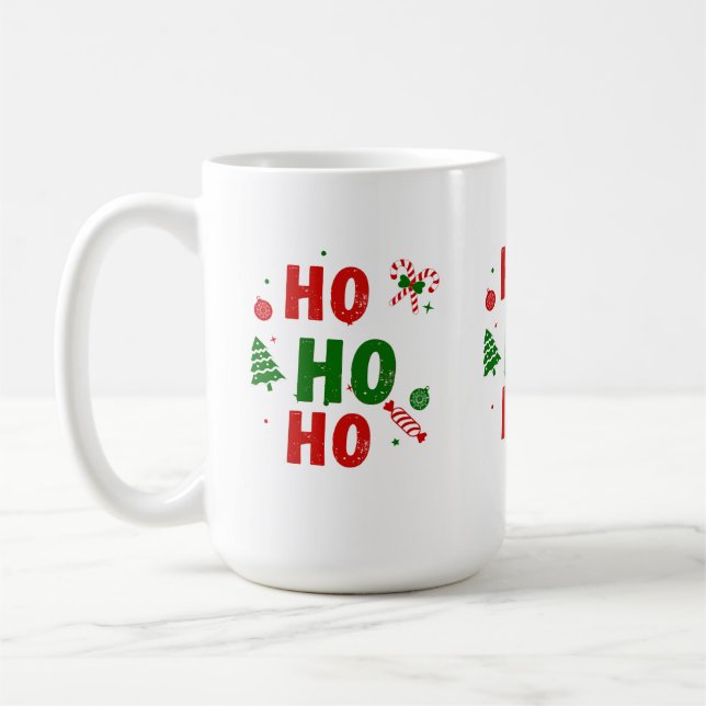 Ho Ho Ho Christmas Mug (Gauche)