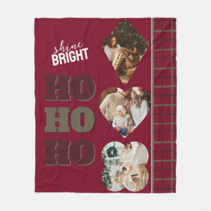 HO HO HO Couverture polaire personnalisée