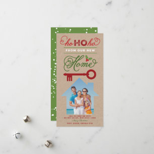 Ho Ho Ho De Notre Nouvelle Maison Faire-part de dé