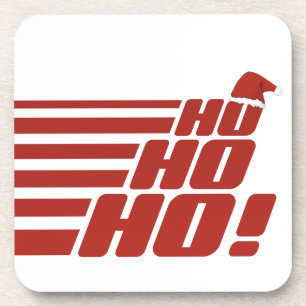 Ho Ho Ho dessous de verre de Noël personnalisés