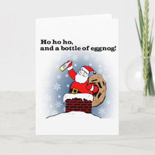 Ho, ho, ho, et une bouteille d'aubergine ! Carte d
