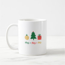 Ho ho ho ho minimaliste brillant mug