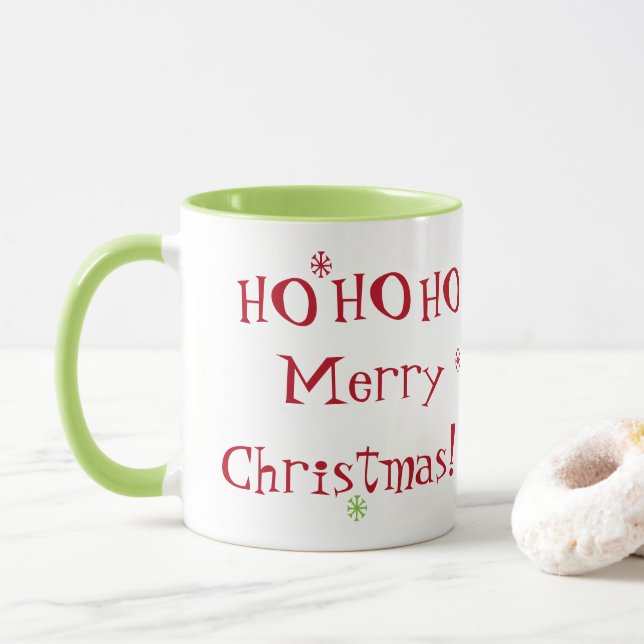HO HO HO Joyeux Noël ! Mug (Avec donut)