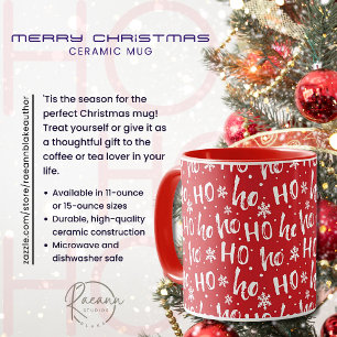 Ho-Ho-Ho Joyeux Noël Mug en Céramique