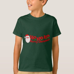 Ho Ho Ho Joyeux texte de Noël et t-shirt père Noël