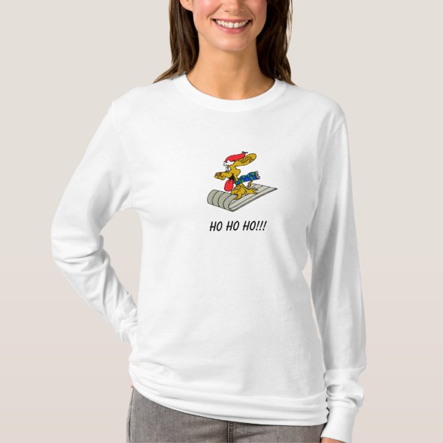 HO HO HO ! ! ! Sweat - shirt à capuche orienté de (Devant)