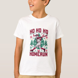 Ho Ho Homerun Baseball Laid Christmas Sweat