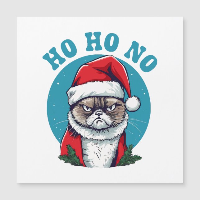 Ho ho non - drôle de chat de Noël grincheux (Devant)