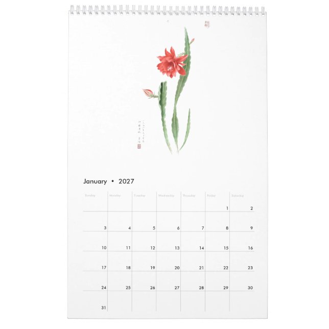 Ho Mang Hang, Calendrier Art Botanique 2023 (Jan 2027)