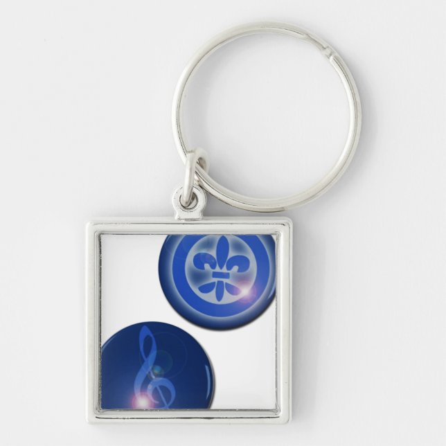 Ho oponopono porte-clefs Fleur de lis et Clé du (Devant)