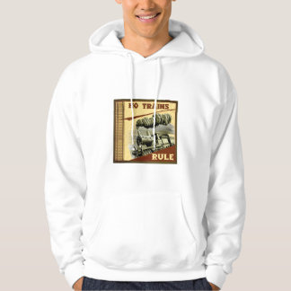 HO sweat - shirt à capuche de règle de trains