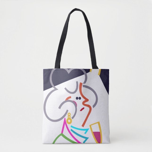 Hobnob Sac fourre-tout d'art Abstrait moderne (Devant)