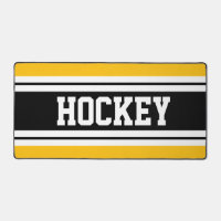 HOCKEY Bright Jaune Noir Blanc Rayures de course