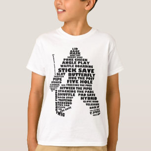 Hockey Goalie Word Art T-shirt enfant