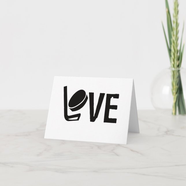 Hockey Love Blank N'Importe Quelle Occasion Carte  (Devant)