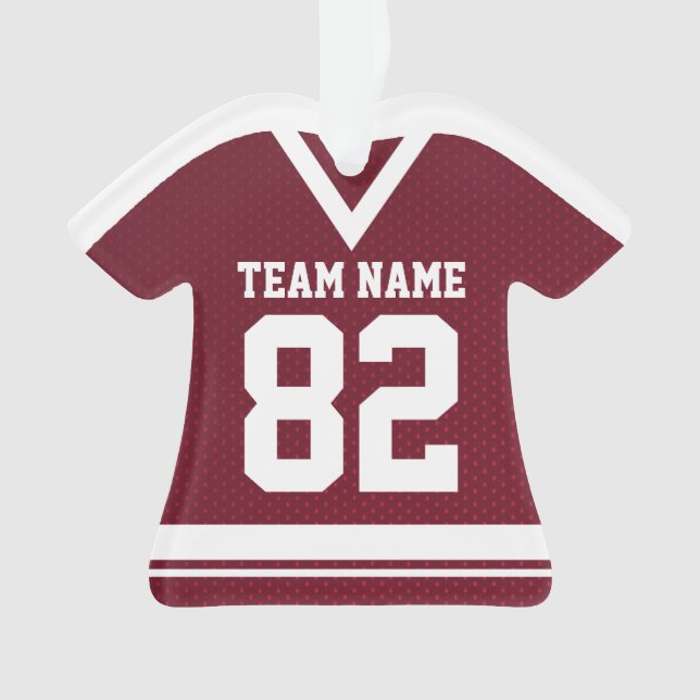 Hockey Sportif Jersey Maroon avec ornement photo (devant)