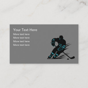 Hockey Sports Thème Carte de visite Design