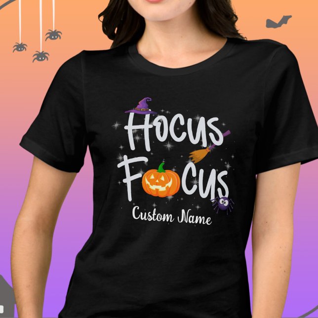 Hocus Focus Halloween Teacher Tshirt personnalisab (Créateur téléchargé)
