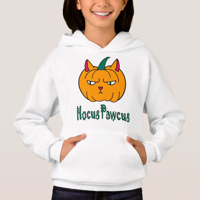 Hocus pawcus Halloween citrouille ginger cat magie (Devant)