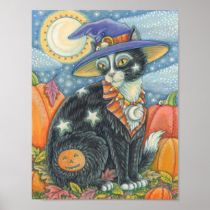 HOCUS POCUS CHAT NOIR HALLOWEEN POSTER