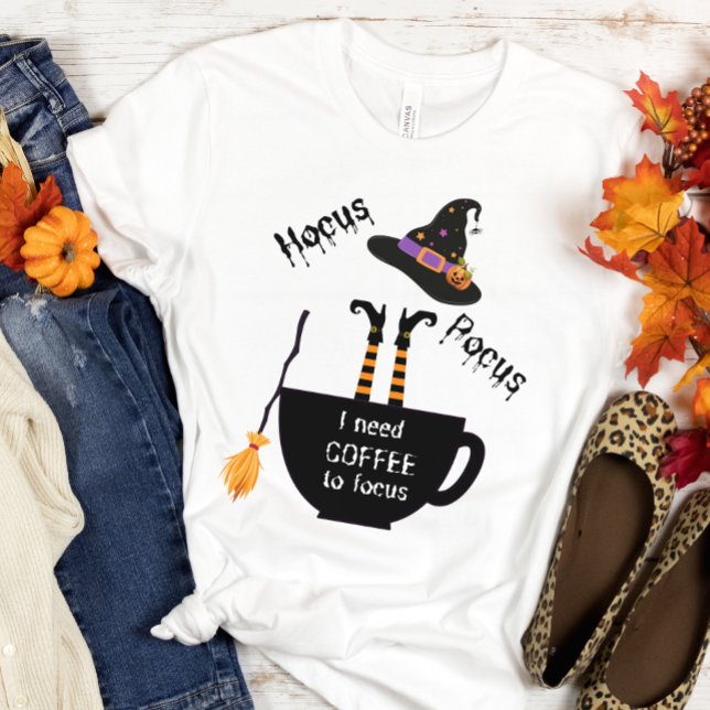 Hocus Pocus Coffee to Focus T-shirt Halloween (Créateur téléchargé)