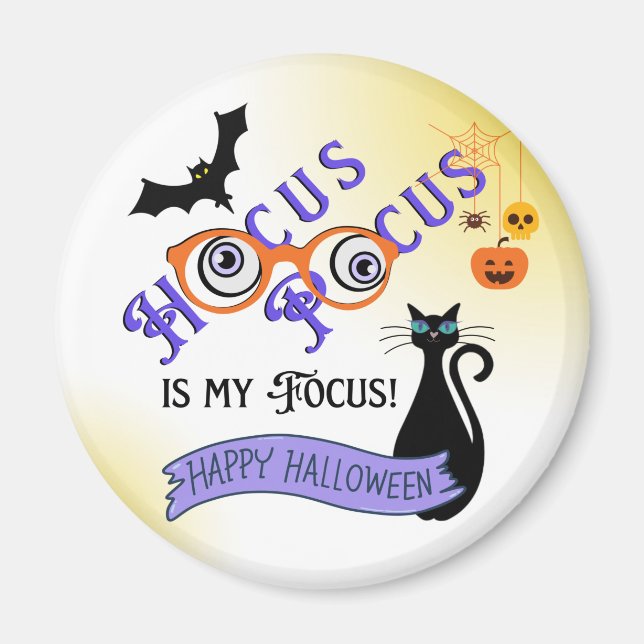 Hocus Pocus Focus Halloween Magnet (Devant)