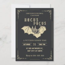Hocus Pocus Halloween Fête Invitation