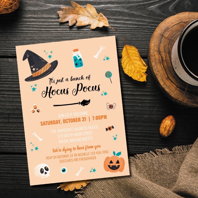 Hocus Pocus Halloween Fête Invitation (Créateur téléchargé)