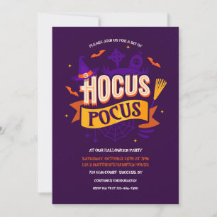 Hocus Pocus Halloween Fête Invitation