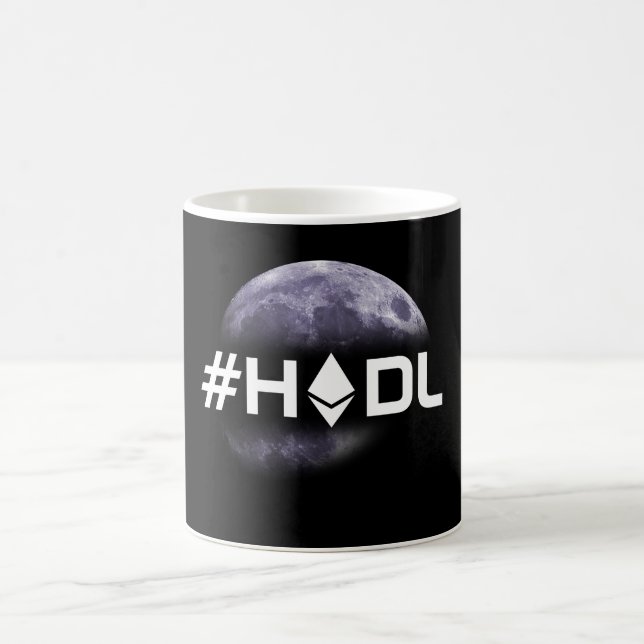 #HODL Ethereum dans la tasse de noir de lune (Centre)