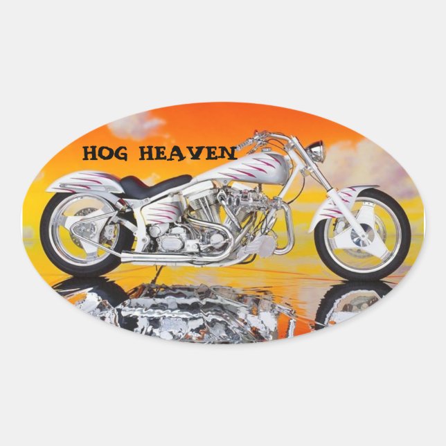 HOG HEAVEN HELMET STICKERS PKG 4 (Devant)
