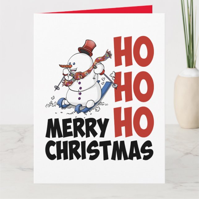 Hohoho Joyeux Noël. Carte de vœux (Devant)