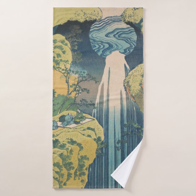 Hokusai Amida Cascade Japon (Serviette de bain)