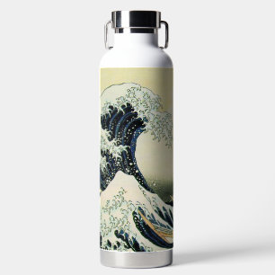 Hokusai Grande Vague Bouteille Isolée