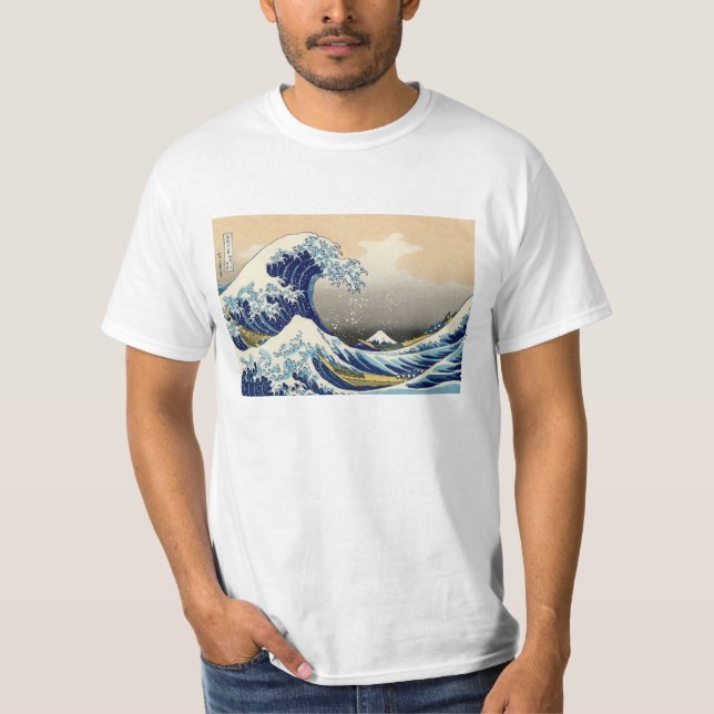 Hokusai le grand T-shirt de vague (Devant)