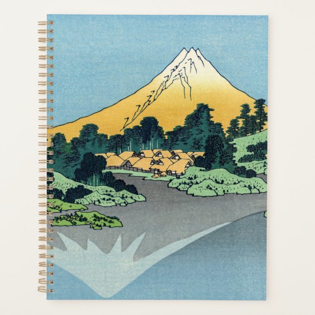 Hokusai - Le Mont Fuji reflète le lac Kawaguchi (Devant)