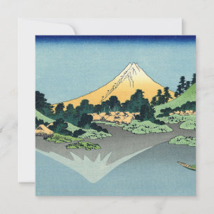Hokusai Le Mont Fuji se reflète dans le lac Kawagu