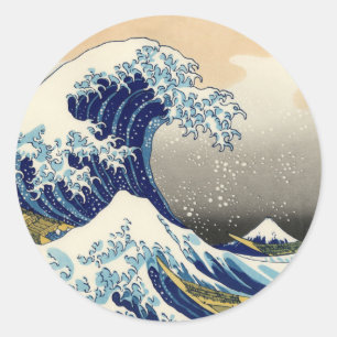 Hokusai les grands autocollants de vague