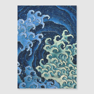 Hokusai Vague féminine Océan Vintage