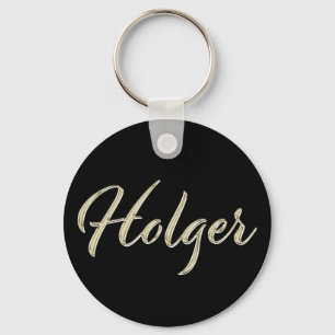 Holger Whitegold Button Porte-clés